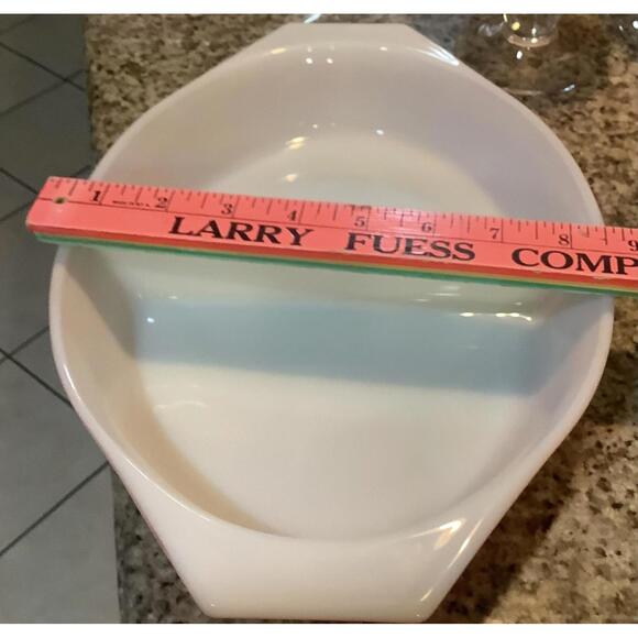 Vintage Pyrex Pink Daisy Divided Casserole Dish - Picture 6 of 9